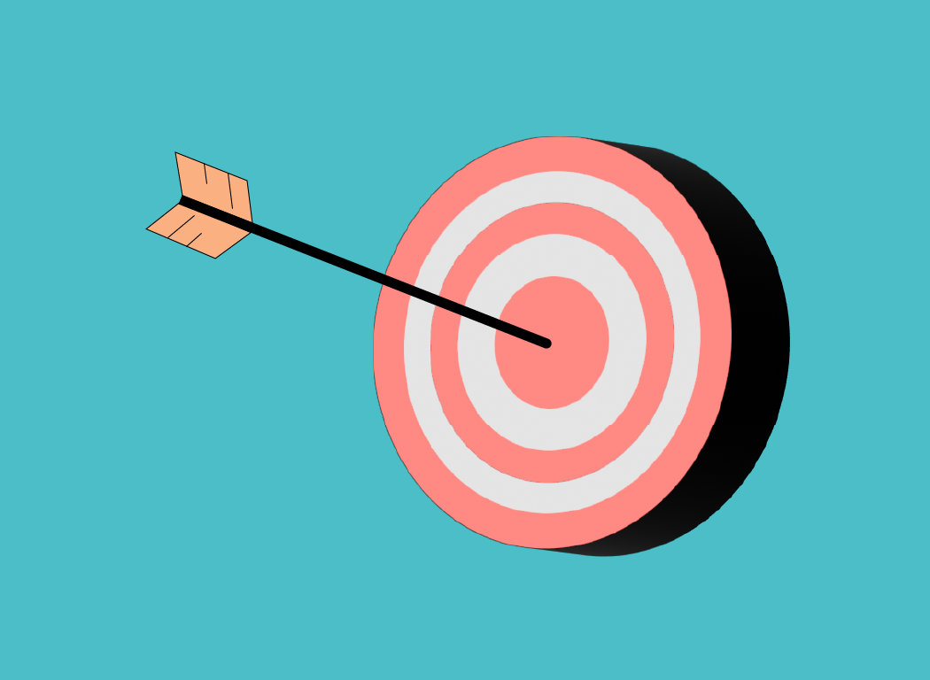 Graphic of an arrow going through a target