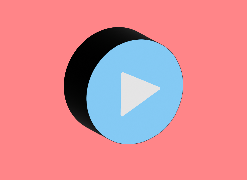 Graphic of a play button for a video